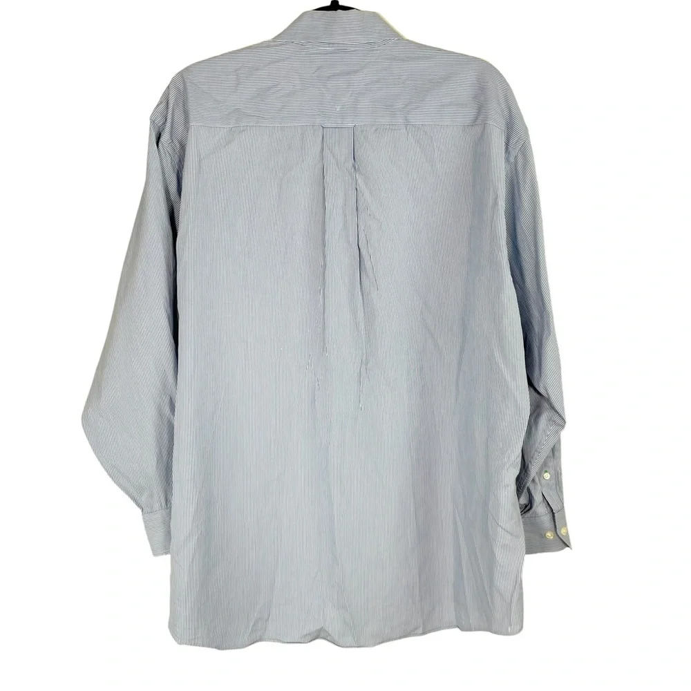 Tommy Hilfiger Blue Stripe Button Down Shirt - Picture 2 of 8